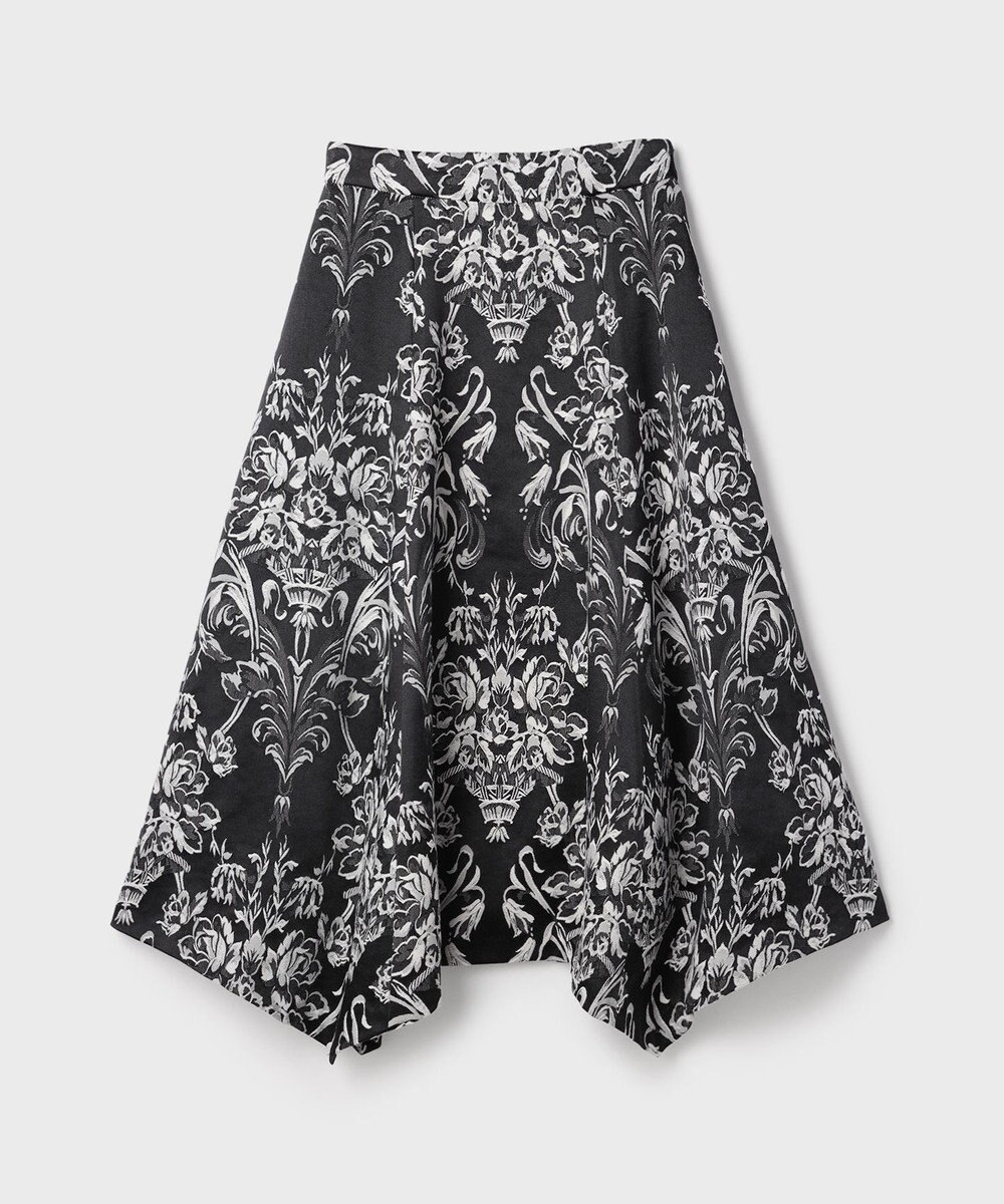 GRACE CONTINENTAL オーナメントジャガードハンカチヘムスカート 