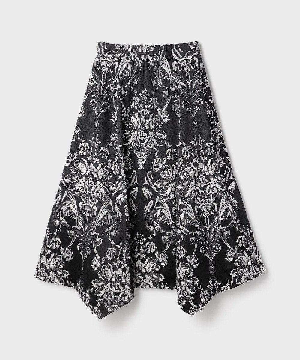 GRACE CONTINENTAL オーナメントジャガードハンカチヘムスカート 