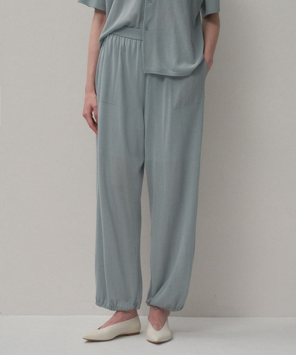 ATON HIGH TWIST COTTON | ワイドイージーパンツ 