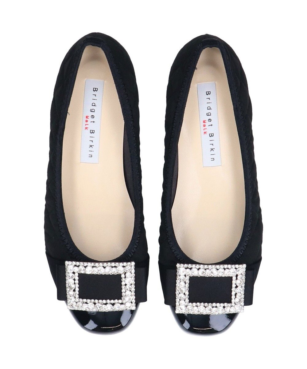 Bridget Birkin ＜3E＞【Bridget Birkin Walk】キルティングビジューリボンウォーキングパンプス 