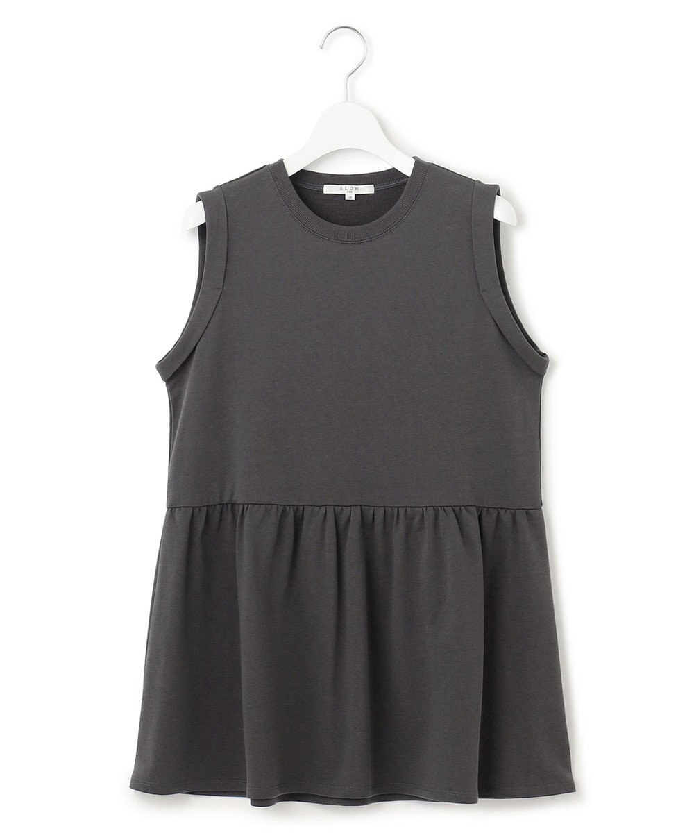 23区 【SLOW/洗える】コンパクトインレー ペプラムヘム カットソー 