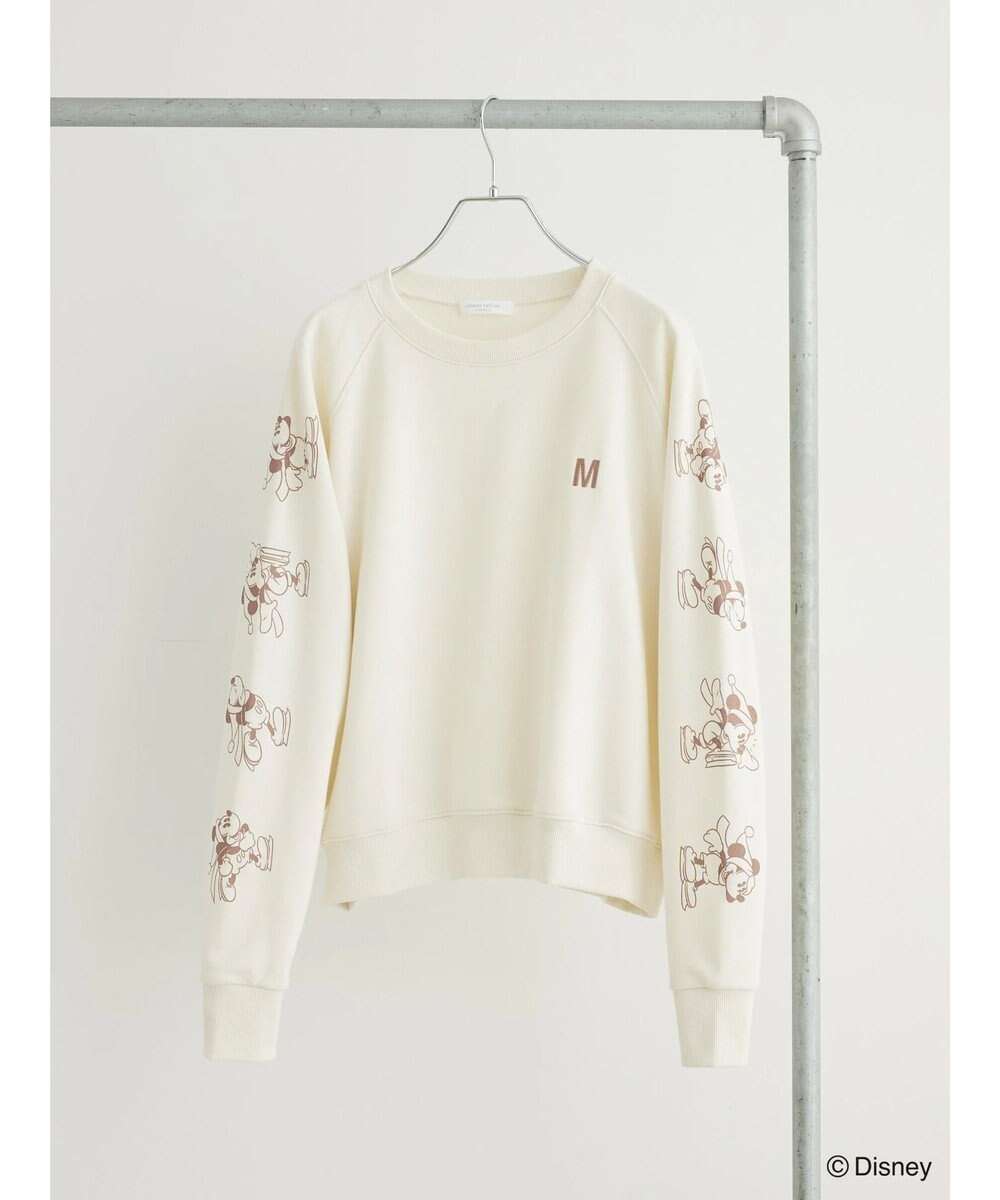 Green Parks Ｄｉｓｎｅｙ／裏毛袖プリントスウェット 