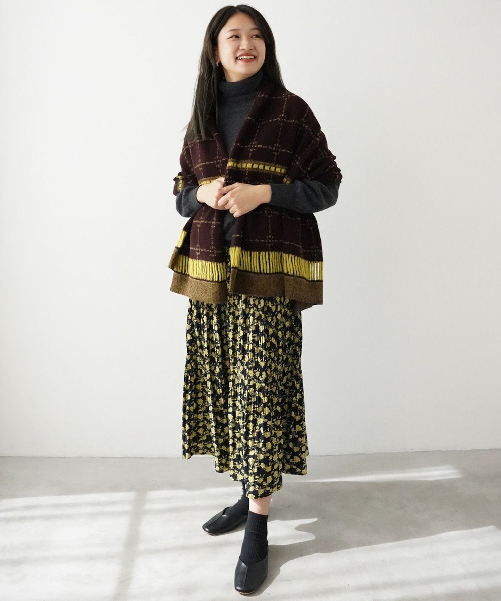 nitorito 【UNISEX】stamp チェック柄 3WAY ストール 