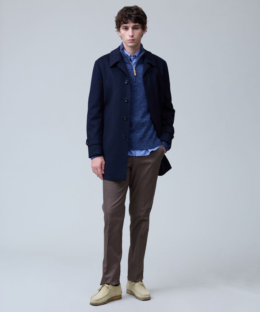 J.PRESS MEN ウールとカシミヤの品格素材【定番】ウールカシミヤビーバー ドレスショートコート_25年モデル 