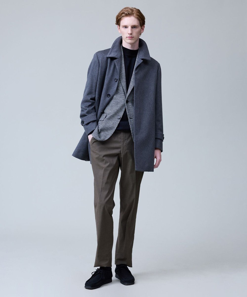 J.PRESS MEN ウールとカシミヤの品格素材【定番】ウールカシミヤビーバー ドレスショートコート_25年モデル 