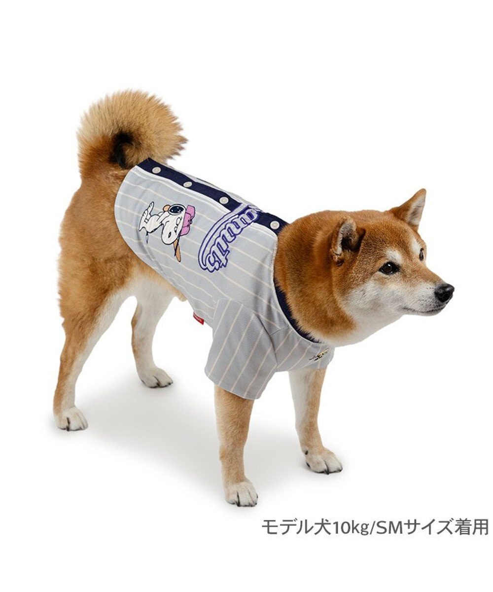 PET PARADISE スヌーピー ベースボール Ｔシャツ 《グレー》 中型犬 大型犬 