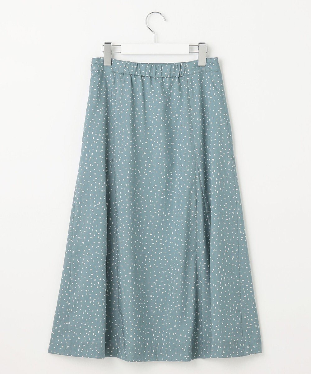 J.PRESS LADIES S 【洗える・イージーケア】スパンローンランダムドット スカート 