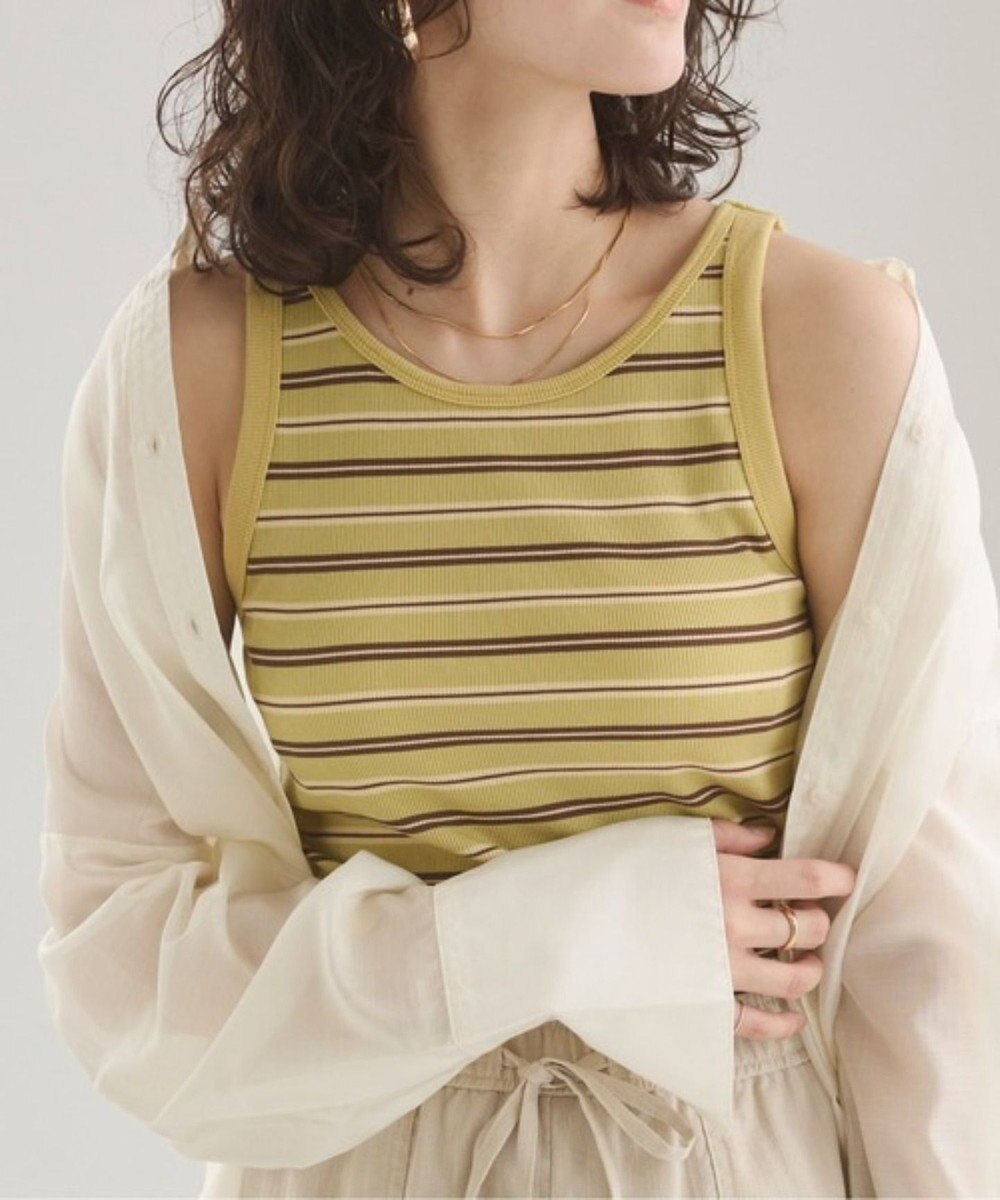 WEGO 【ANGIE VINTAGE】カップ付きマルチボーダータンク 