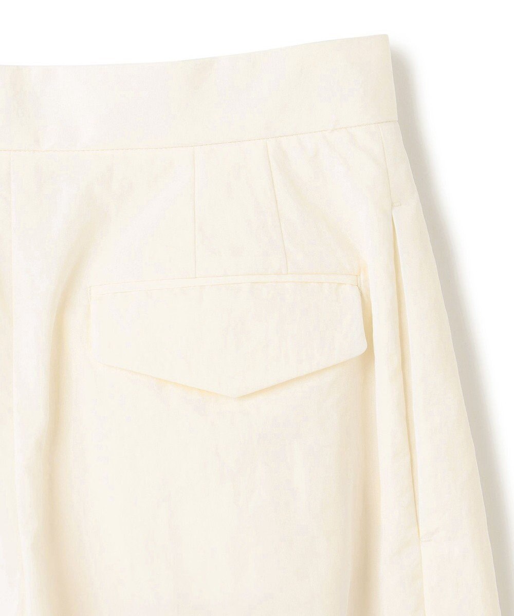BEIGE， 【洗える】CROCUS / カービーシルエットタックパンツ 