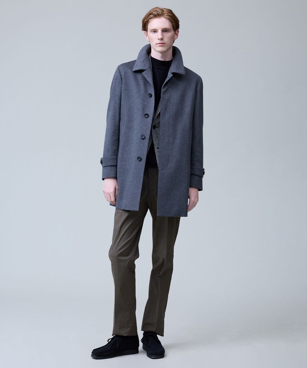 J.PRESS MEN ウールとカシミヤの品格素材【定番】ウールカシミヤビーバー ドレスショートコート_25年モデル 