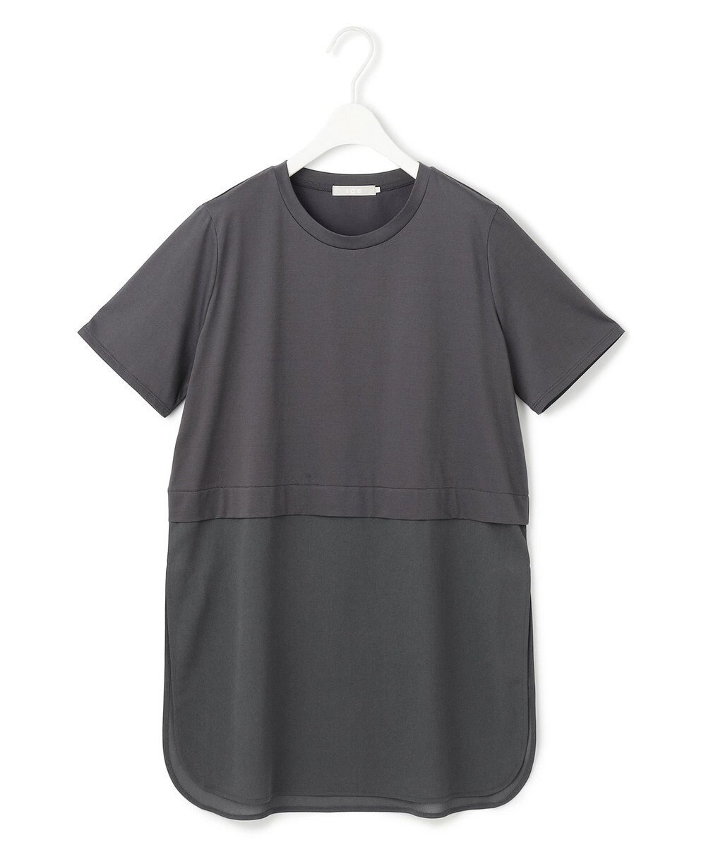 ICB L 【人気のため新色追加・UVケア・洗える】シアージャージーコンビ カットソー 