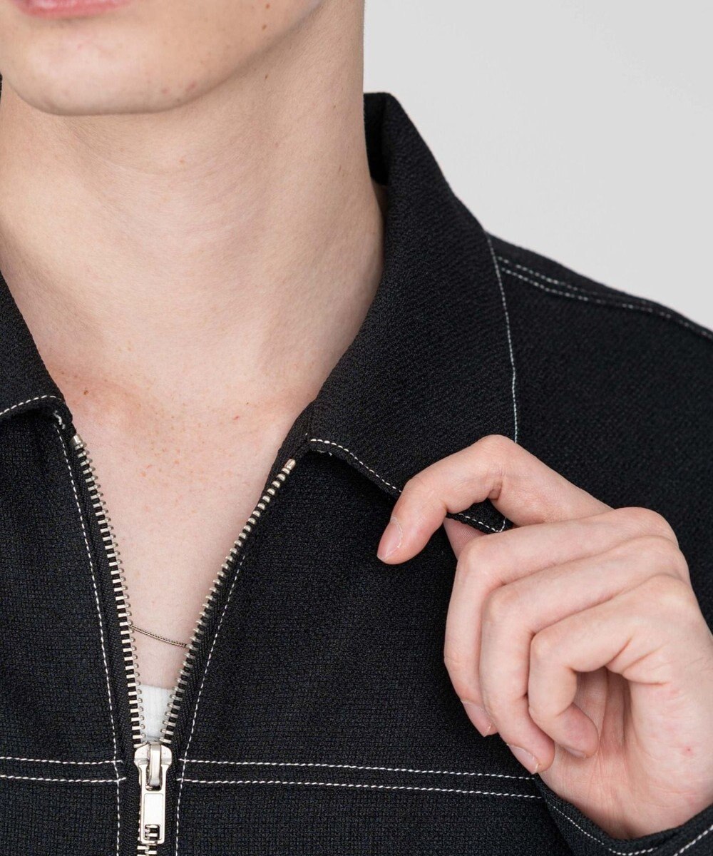 WEGO 【ユニセックス着用ITEM/MLサイズ展開】カラーステッチシャツジャケット 