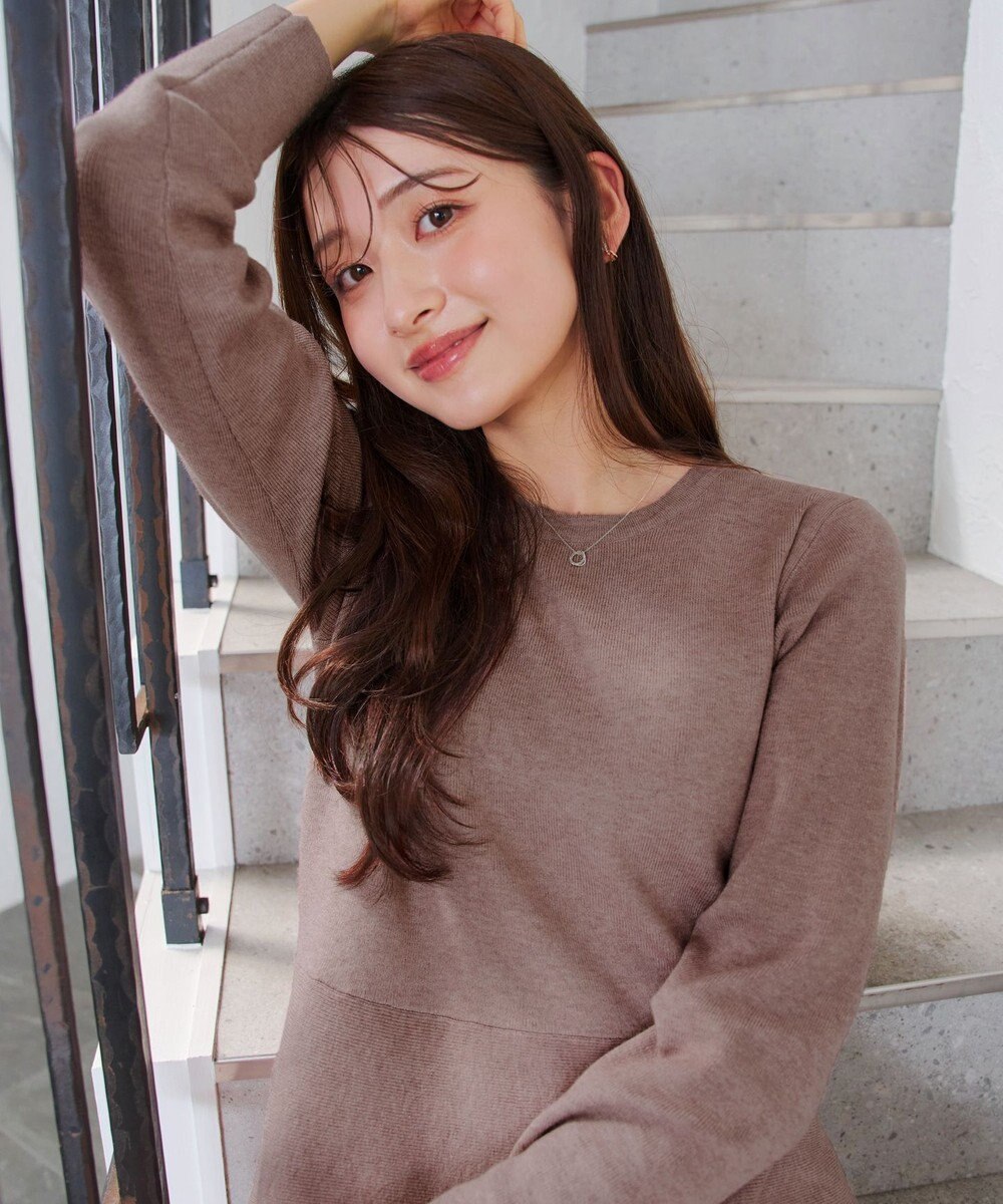 Tiaclasse 【選べる着丈・洗える】 ニットワンピース 