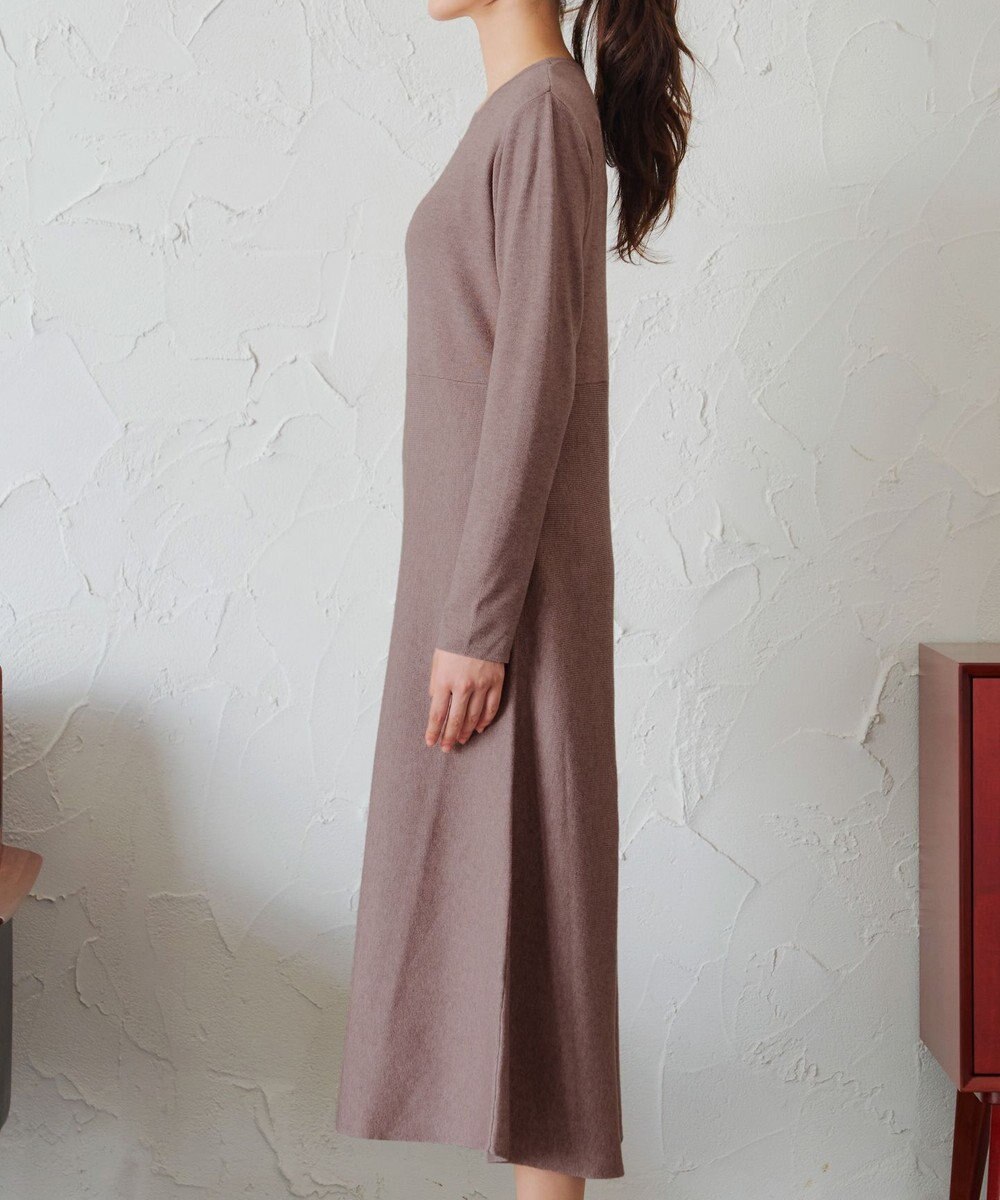 Tiaclasse 【選べる着丈・洗える】 ニットワンピース 