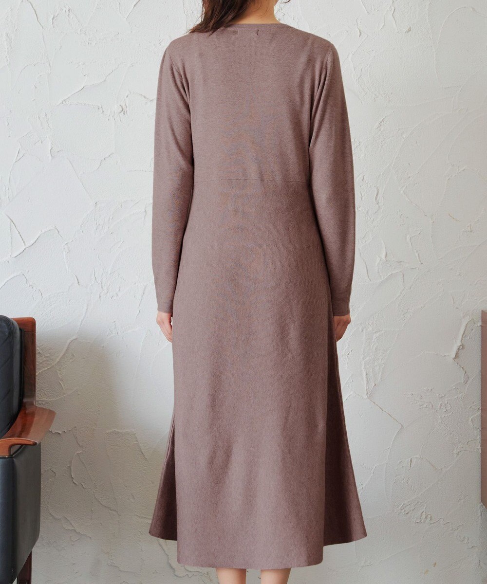 Tiaclasse 【選べる着丈・洗える】 ニットワンピース 