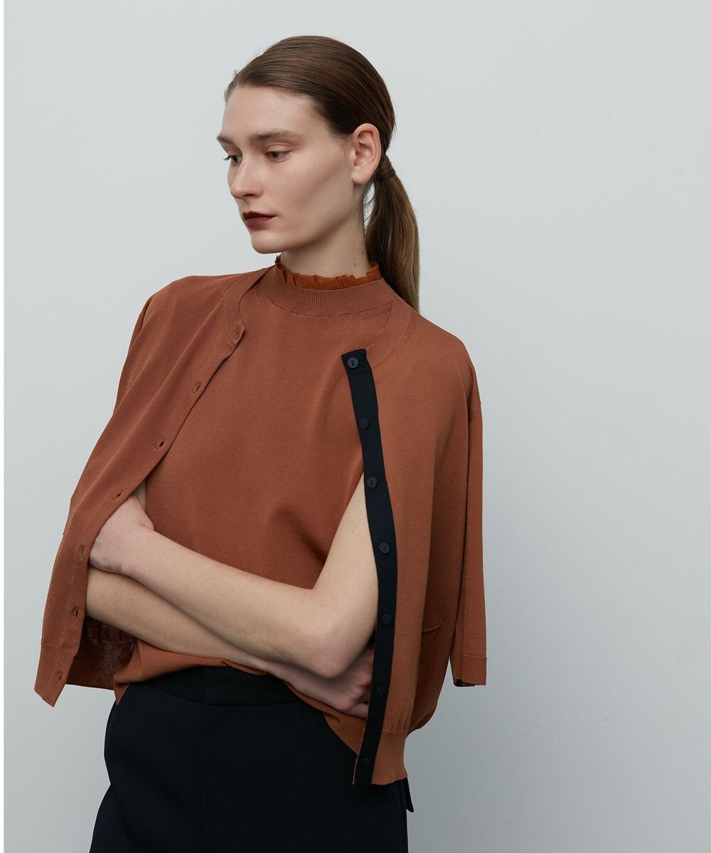 BEIGE， VALOIS / 半袖カーディガン 