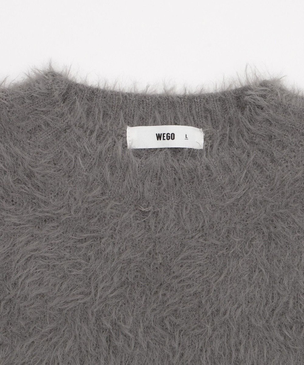 WEGO 【2025秋冬新作/ユニセックス着用ITEM/MLサイズ展開】フェザーニットプルオーバー 