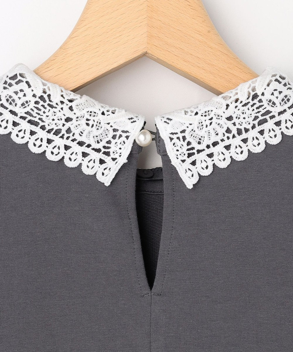 組曲 S 【先行予約・2WAY】レース襟フレンチテリーフレア カットソー 