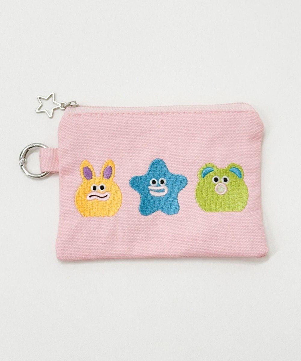 WEGO モンスター刺繍ポーチ 