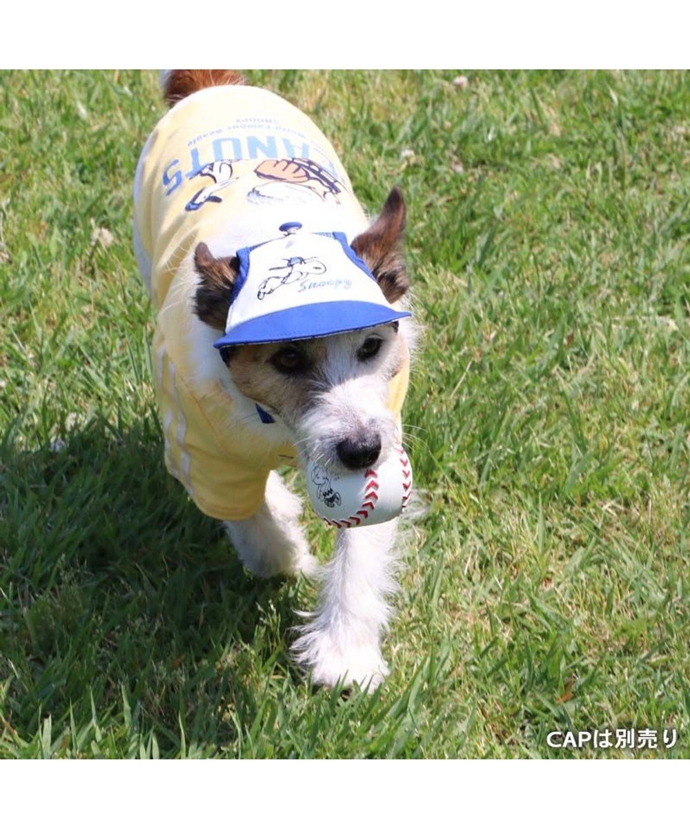 PET PARADISE スヌーピー Tシャツ 《ファインプレー柄》 黄色 小型犬 