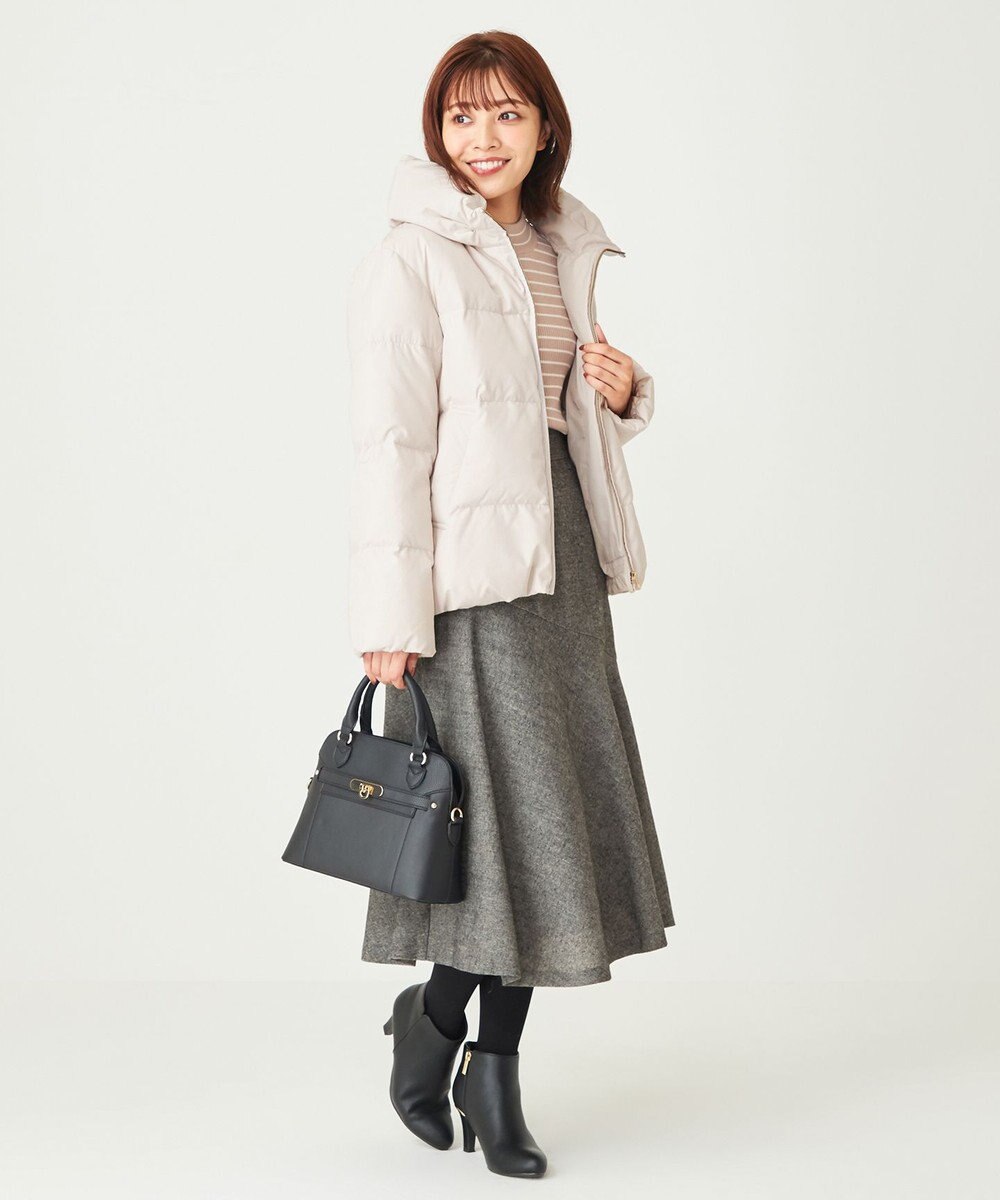 ANY SIS 【撥水】エコファイバーミックスショート ダウン 