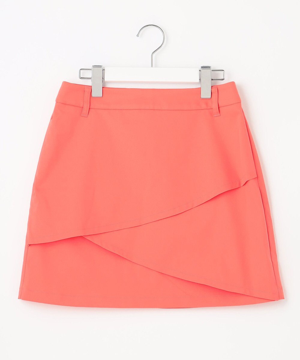 23区GOLF 【WOMEN】【ストレッチ性】チノヘムレイヤースカート 普段のコーデに華やかさをプラス 