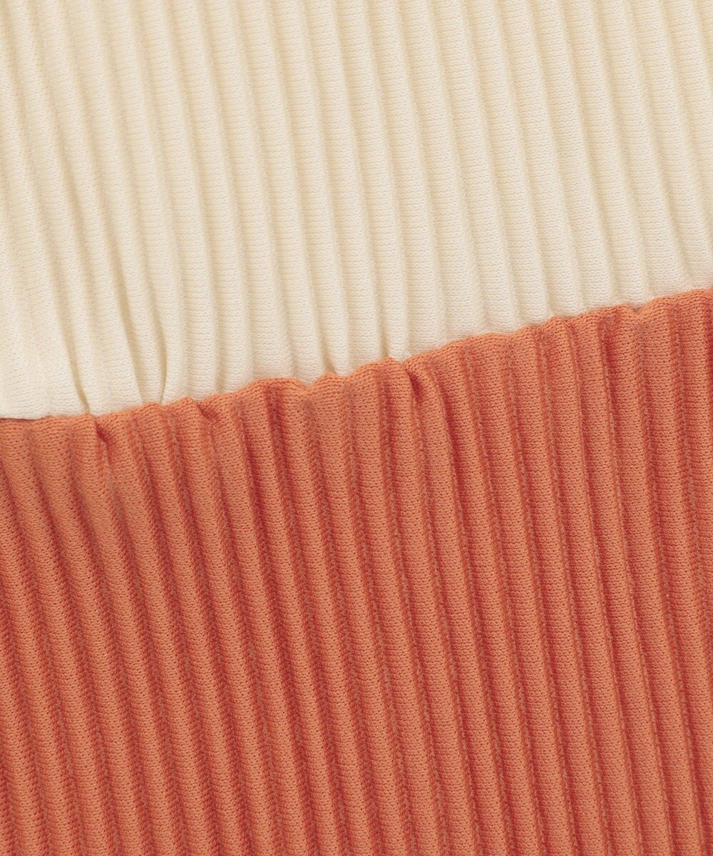 Green Parks プリーツ袖配色プルオーバー 