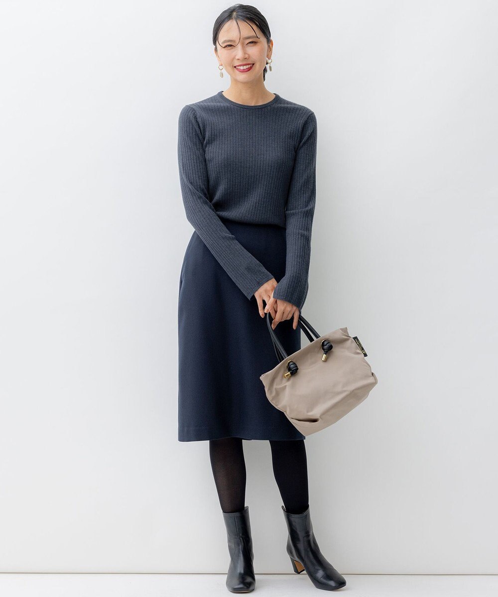 23区 S 【洗える】ウールライクカルゼ タイト スカート 