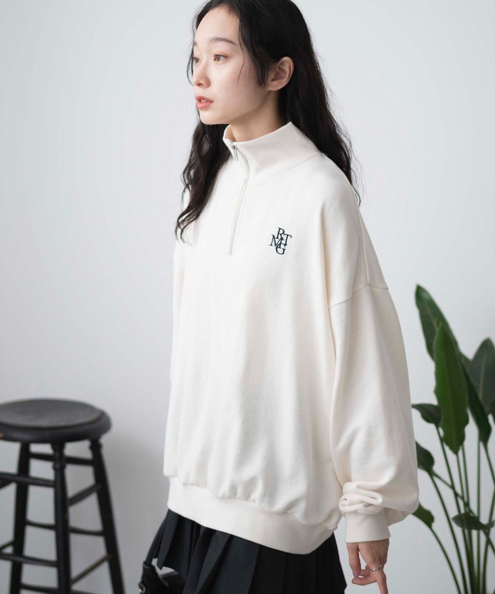 WEGO ハーフジップBIGスウェット 