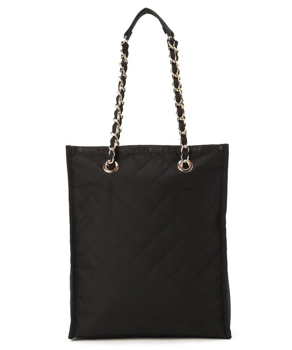 LeSportsac CHAIN N/S TOTE/ブラックチェーンキルト 