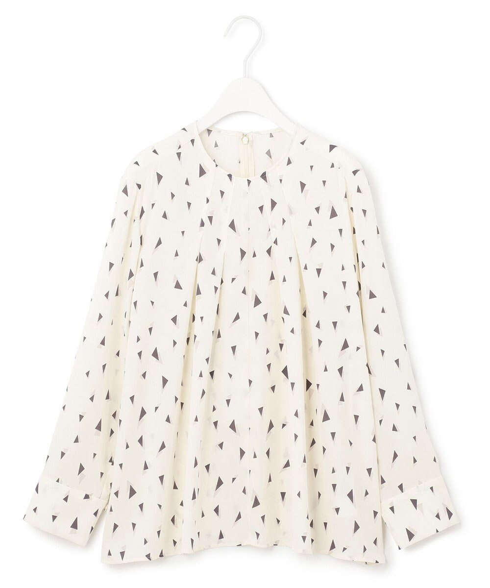 ICB 【UVケア・速乾】Back Satin Amunzen クルーネックブラウス 