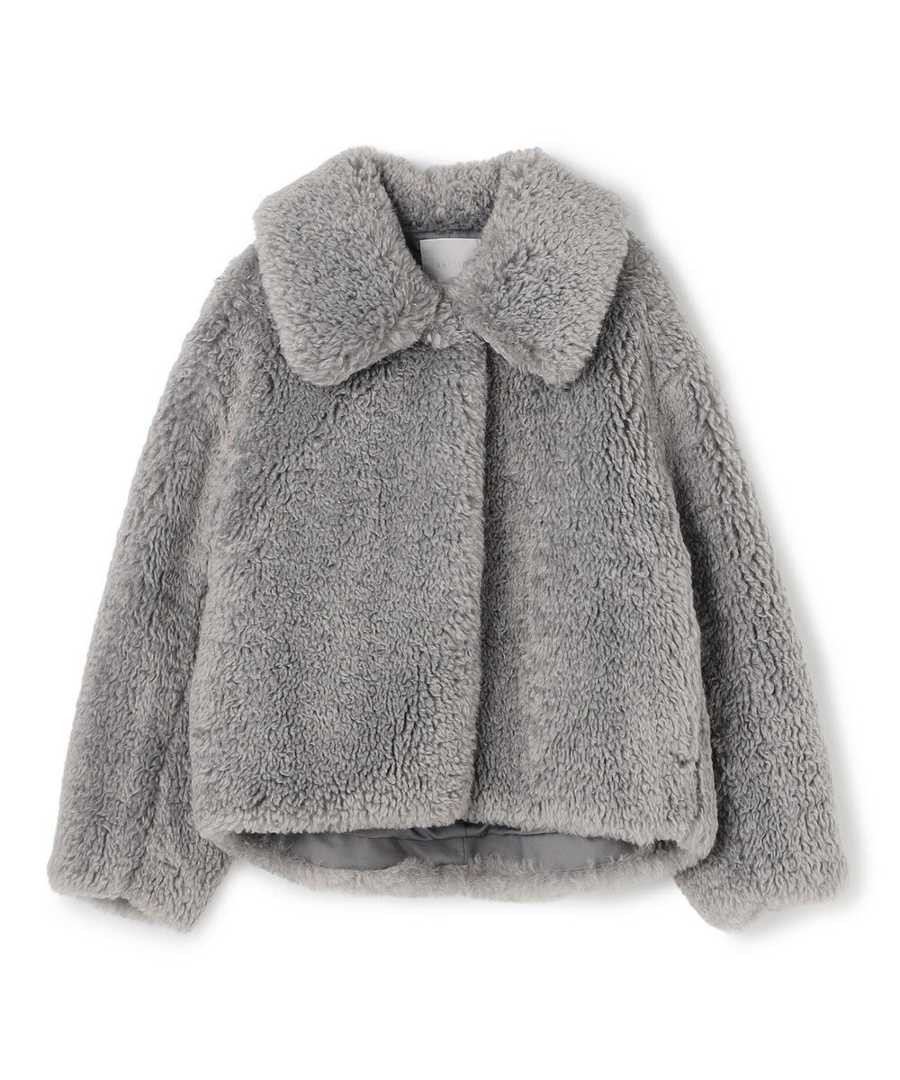 UNFILO エコファー ステンカラーコート 