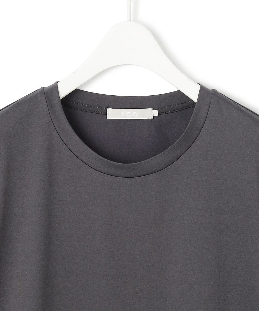 ICB L 【人気のため新色追加・UVケア・洗える】シアージャージーコンビ カットソー 