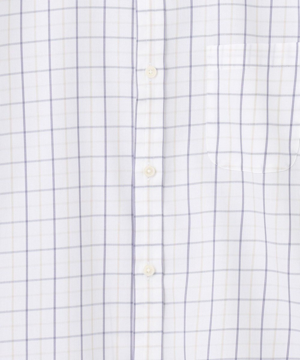 GOTAIRIKU 春夏向け【形態安定】SUMMERPREMIUMPLEATS_スモールワイドカラー 半袖ドレスシャツ（ストライプ/チェック） 