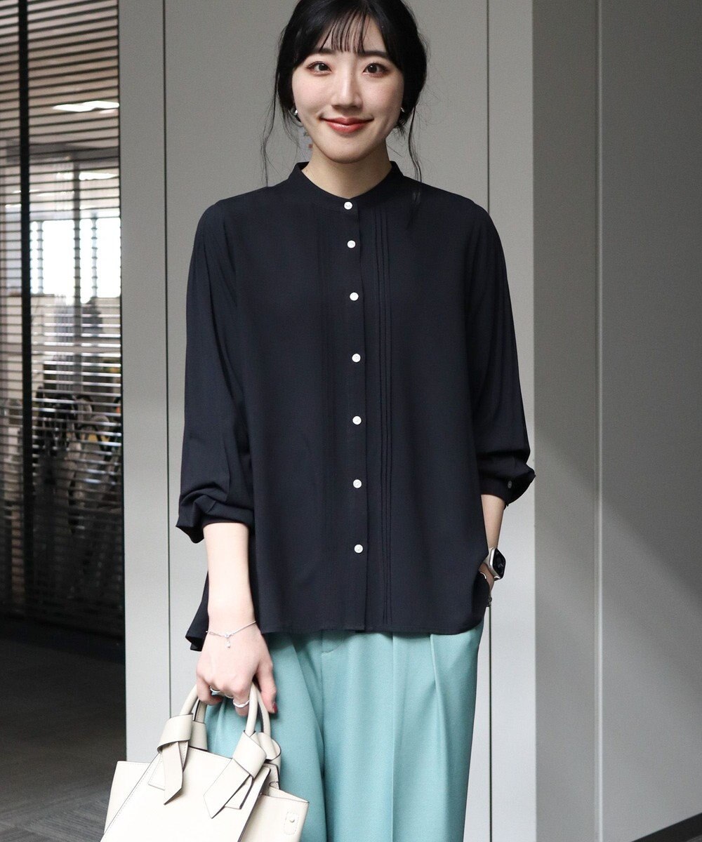 AMERICAN HOLIC サラックールタックブラウス 