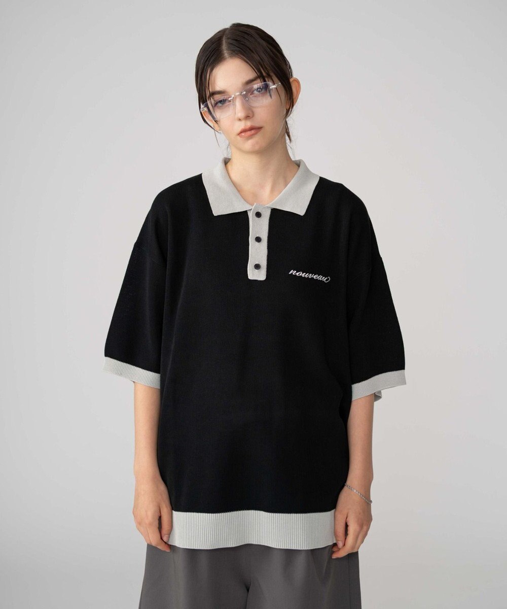 WEGO 【ユニセックス着用ITEM/MLサイズ展開】ワンポイントニットポロシャツ（SS） 