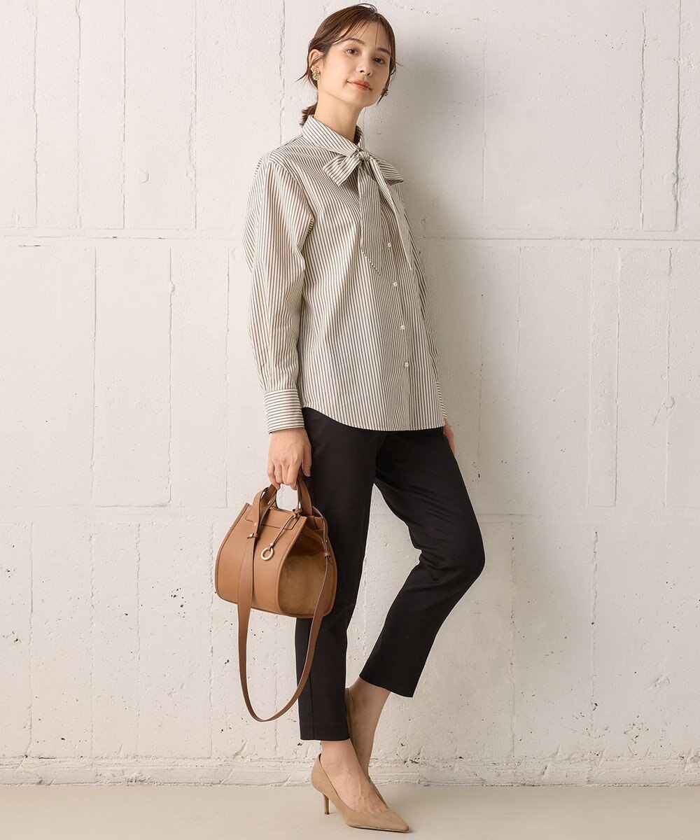 組曲 【WEB限定】ストレッチテーパード パンツ 