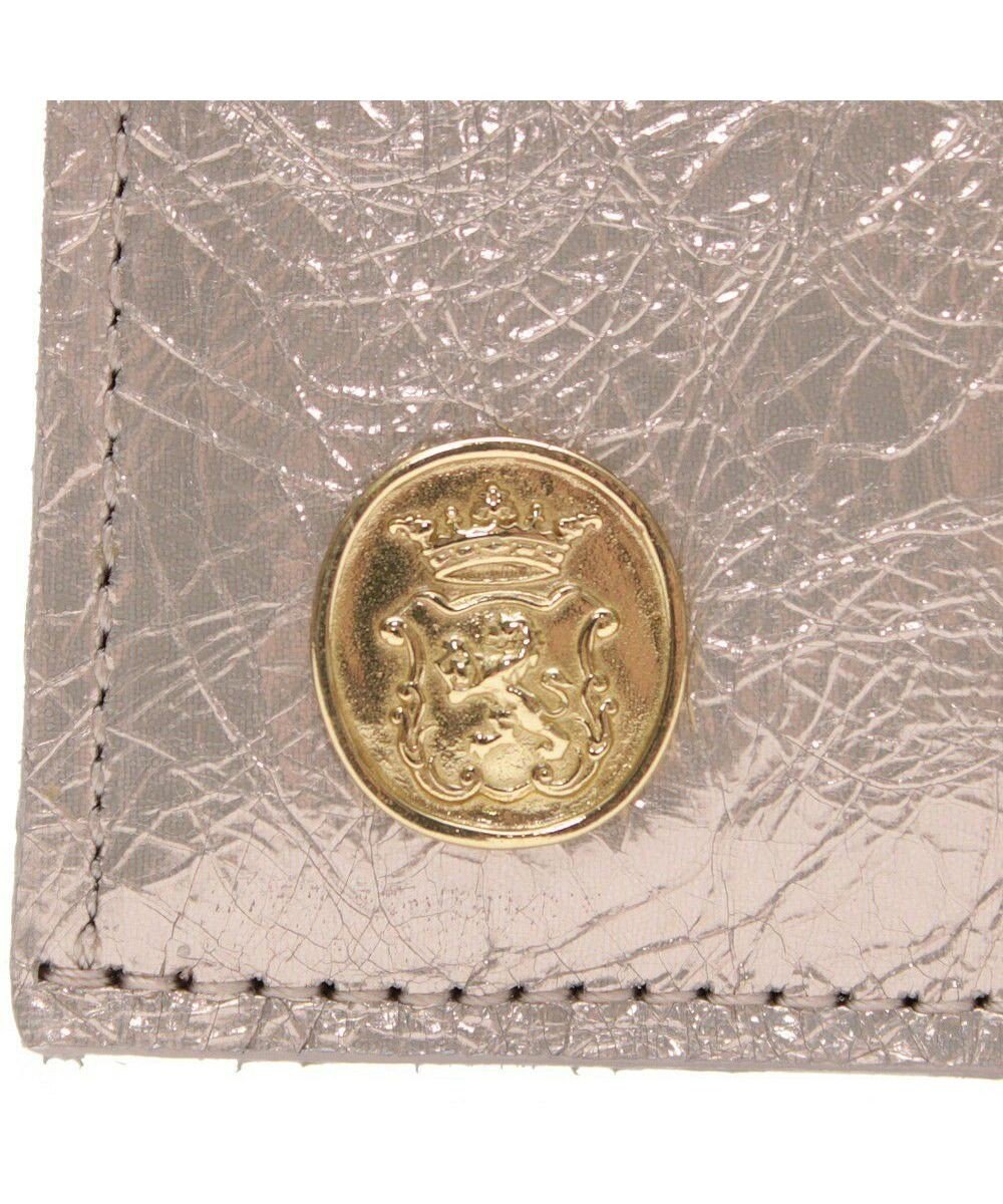 A.D.M.J. 【牛革】イタリアンレザークラックメタルロングウォレット 