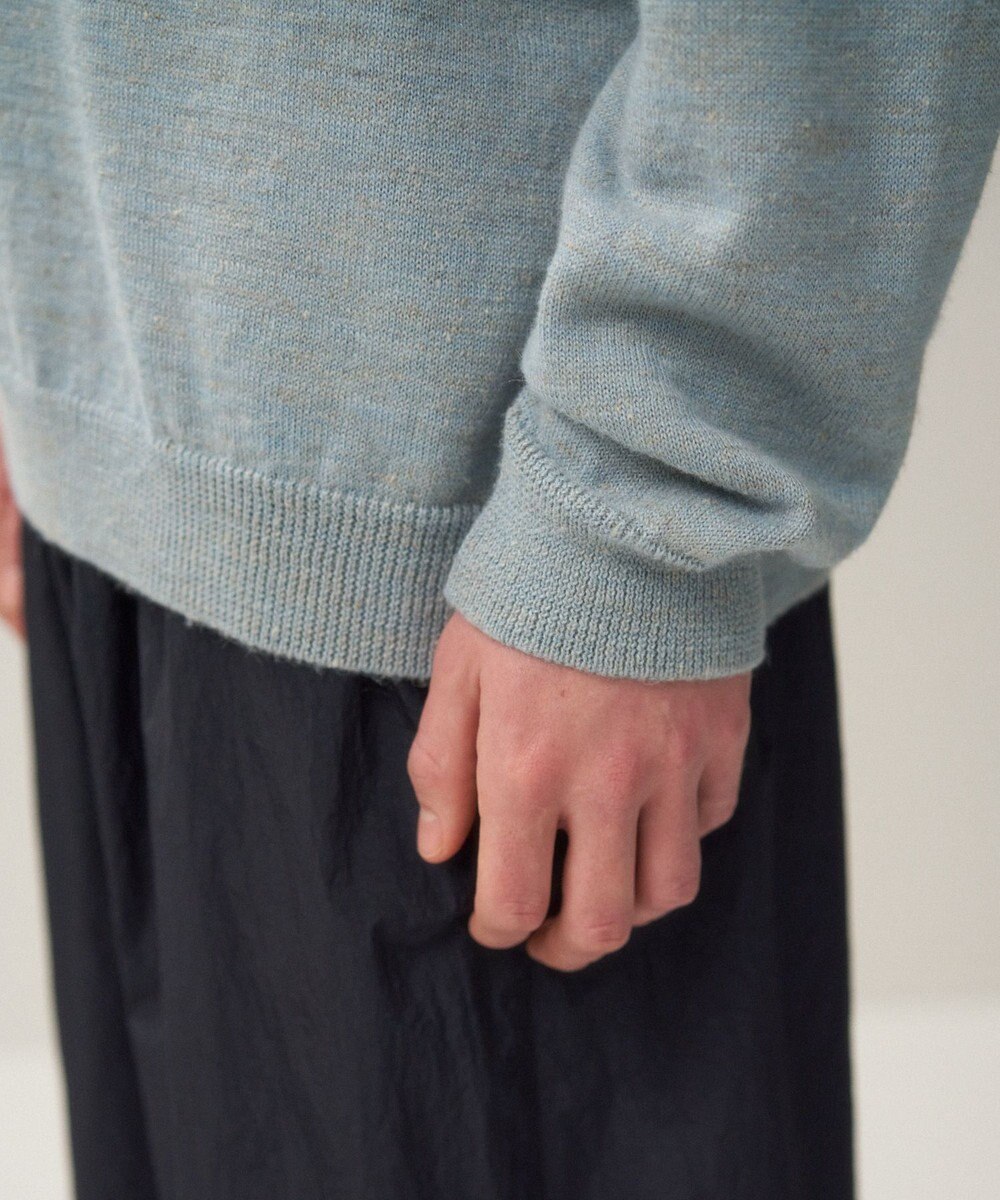 ATON BABY ALPACA LINEN | クルーネックセーター - UNISEX 