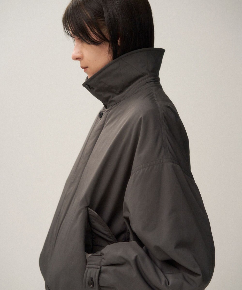 ATON VINTAGE NYLON TWILL | フライトジャケット CHARCOAL GRAY