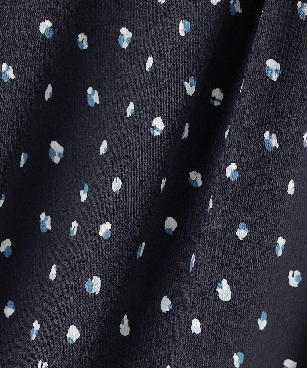 J.PRESS LADIES S 【洗える】ドット フラワープリント ワンピース 