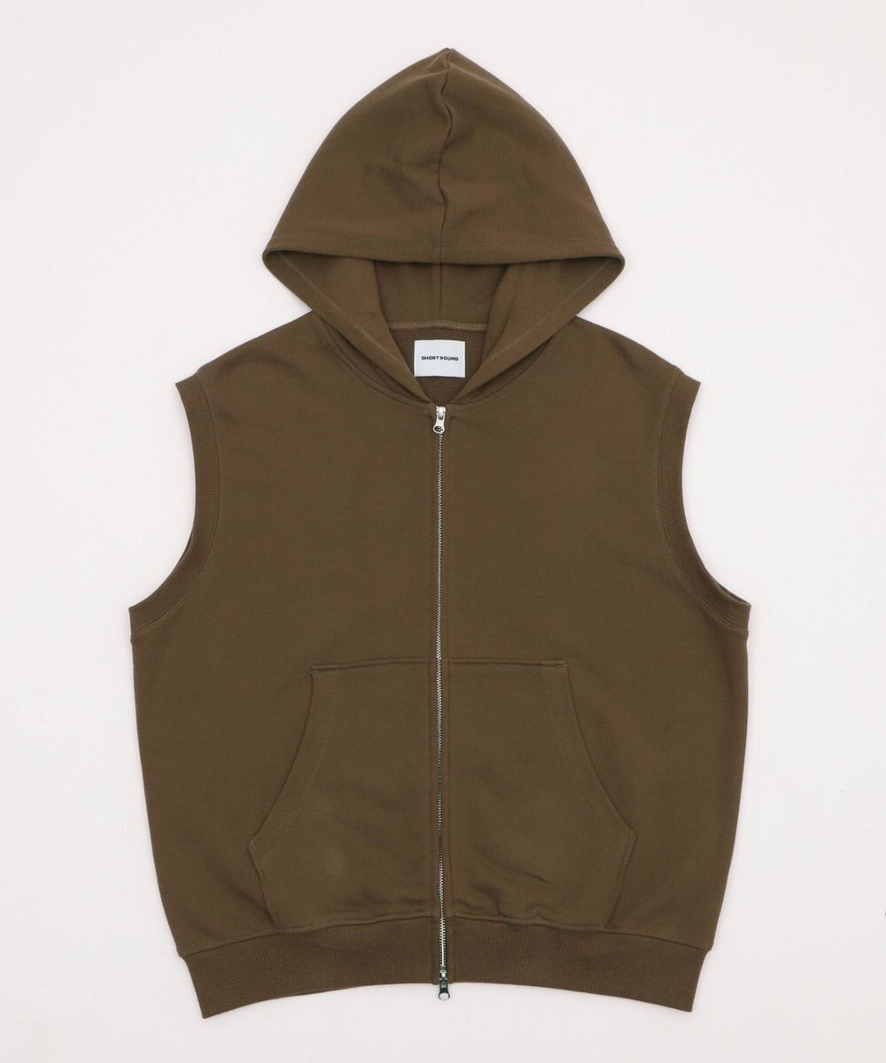 WEGO 【ユニセックス着用ITEM】ショートノースリーブZIPパーカー 