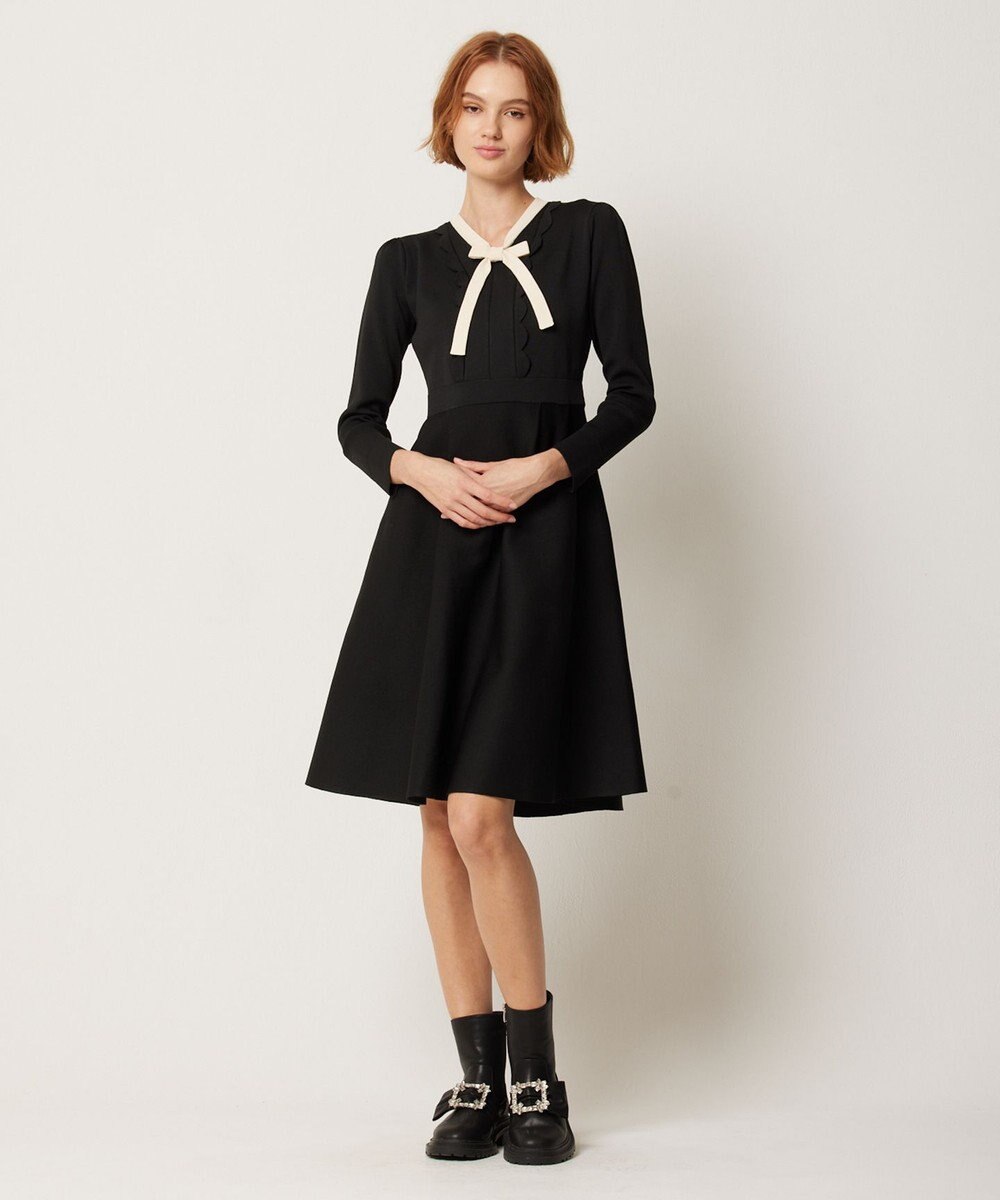TOCCA 【洗える】BAR RIBBON KNIT DRESS ニットドレス 