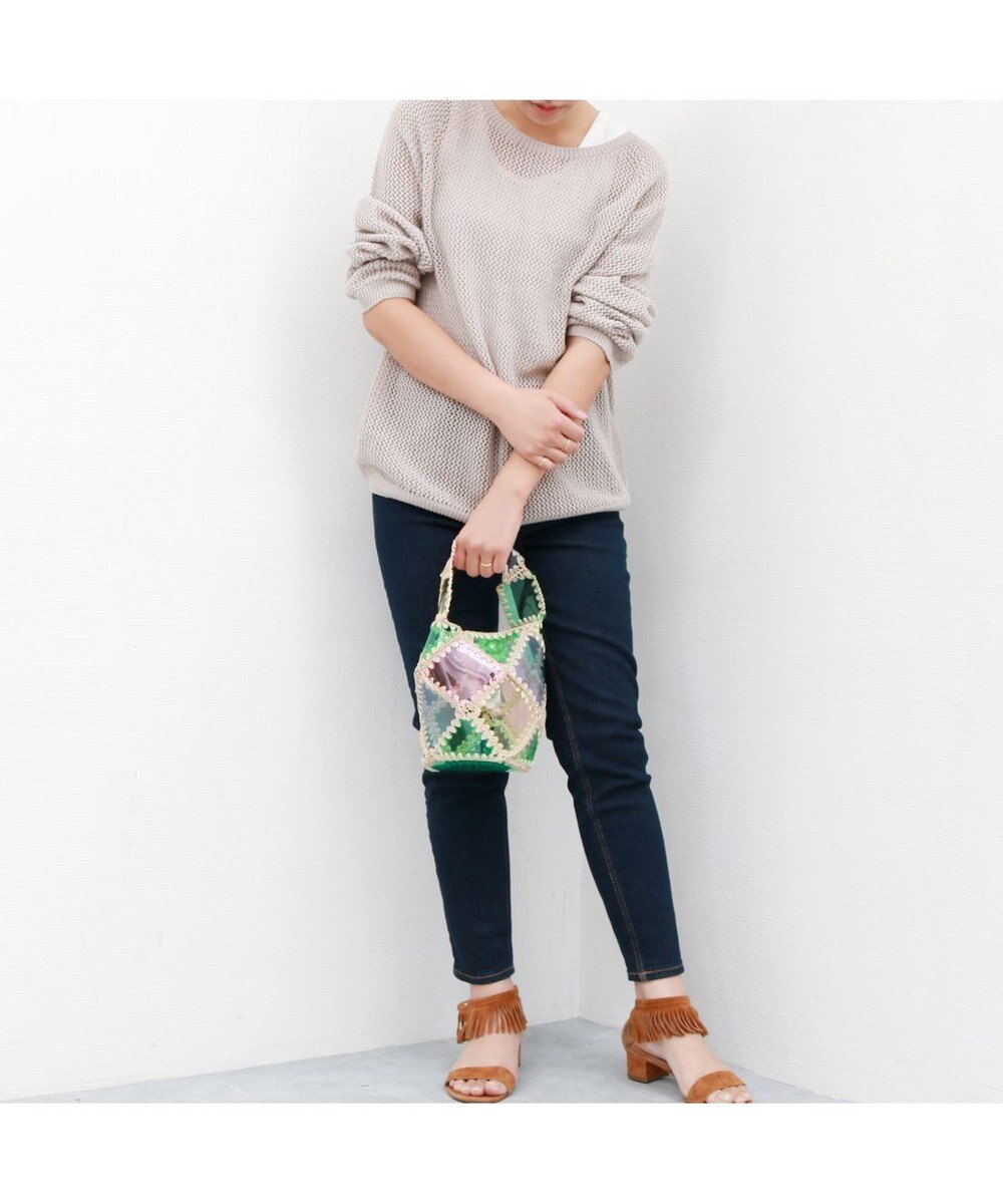 UNBILLION カシュカシュ cachecache / ビニルクロッシェバケツバッグ 