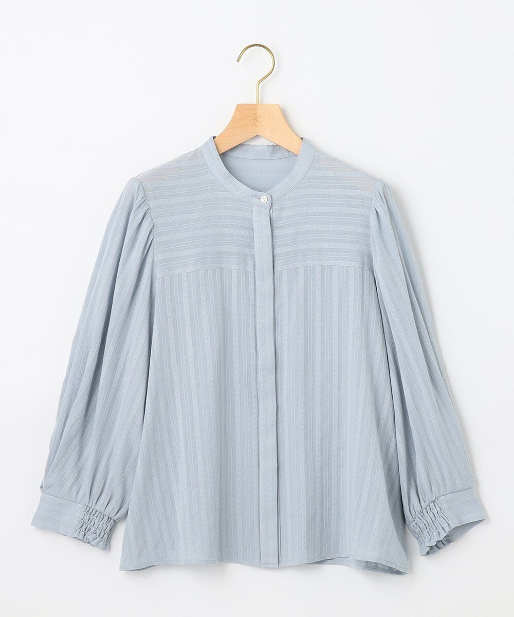 組曲 ドビーストライプ ブラウス 