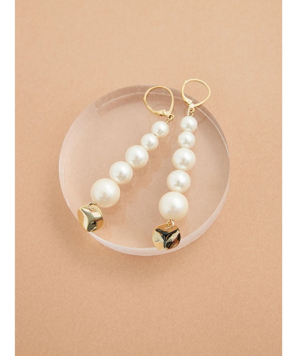 Green Parks ・ＨＡＬＦ　ＴＩＭＥ　パールロングピアス 