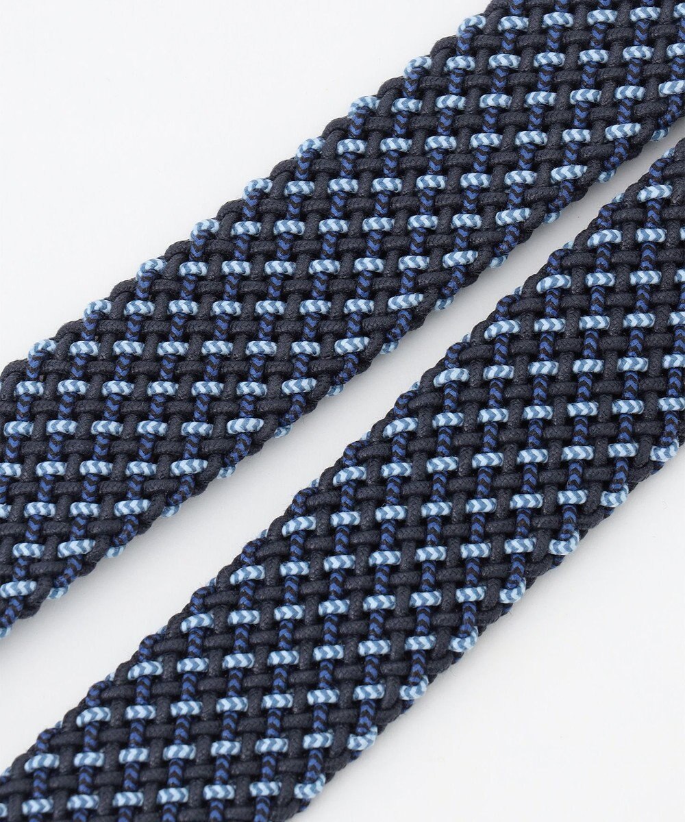 JOSEPH ABBOUD 【イタリア素材・ストレッチ・日本製】ミックスコードメッシュ ベルト 