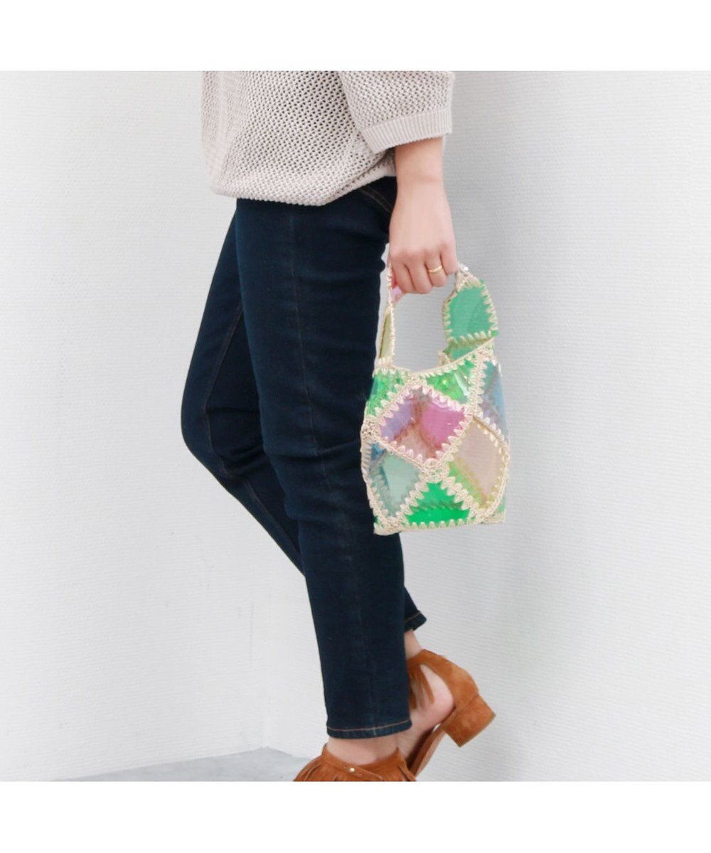 UNBILLION カシュカシュ cachecache / ビニルクロッシェバケツバッグ 