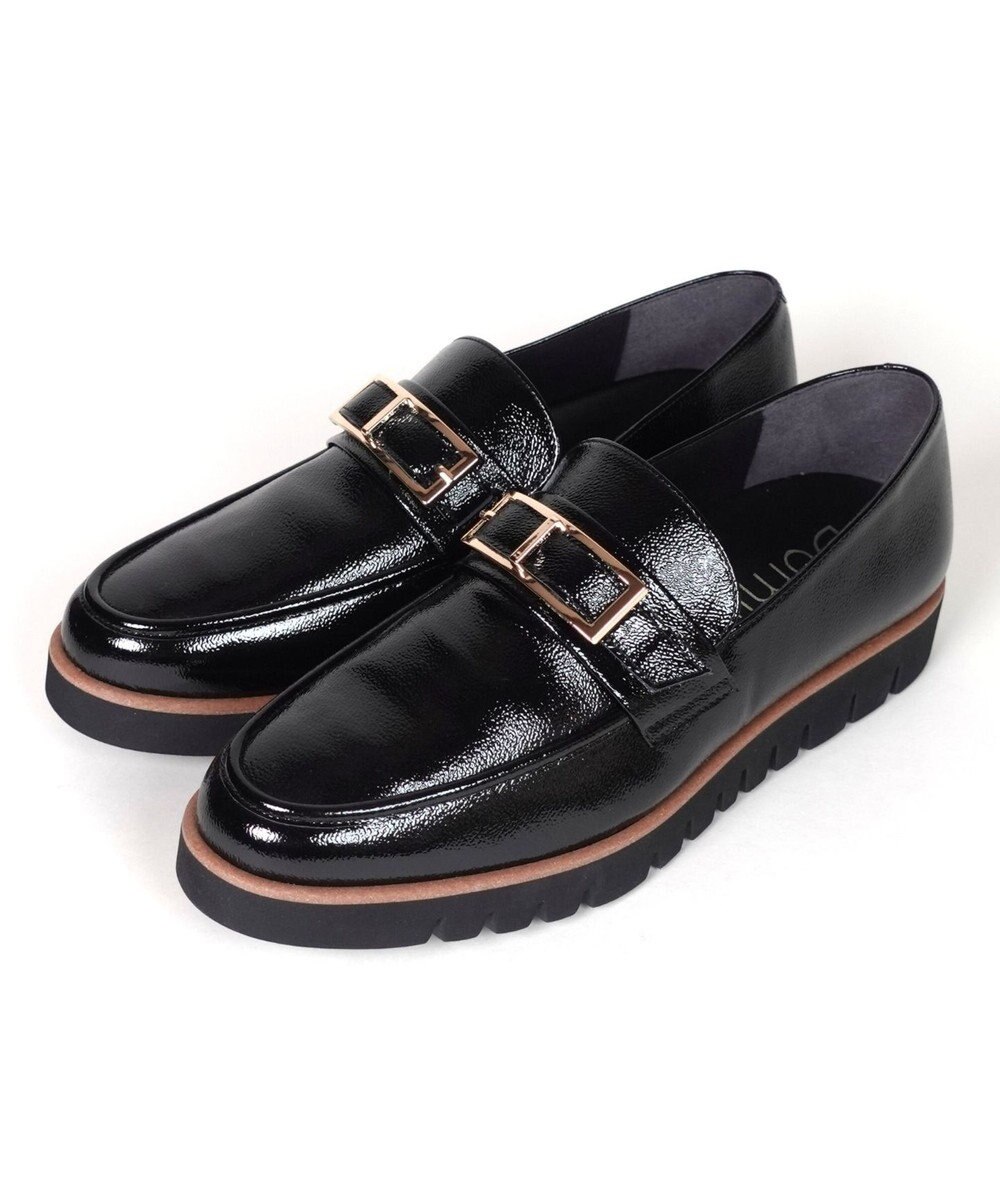 Dominic3 スニーカーソール バックルレザーローファー 