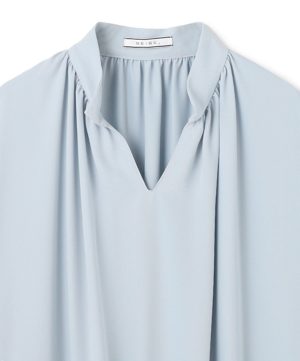 BEIGE， 【WEB限定・洗える】CELOSIA / スキッパーブラウス 